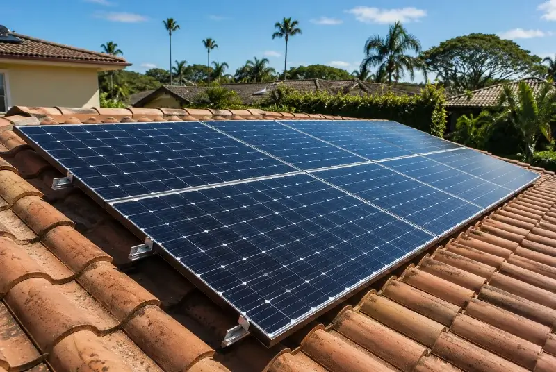 Installation de panneaux solaires à Treilles